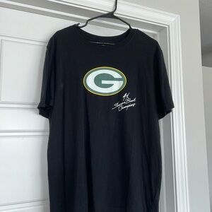 NFL Black Green Bay Packers Short Sleeve Tee